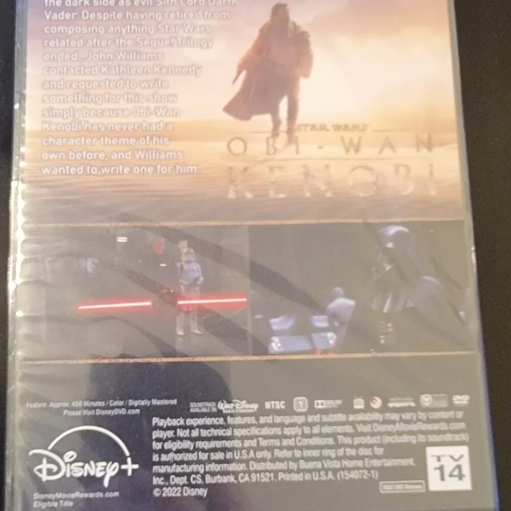 Season One - 1 "Obi - Wan Kenobi" DVD Region 1 Free Shipping Disney+ - Picture 2 of 2